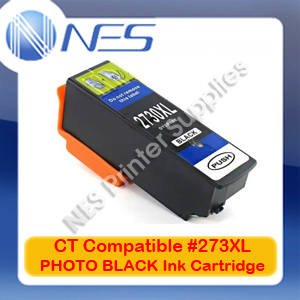 CT Compatible #273XL PHOTO BLACK High Yield Ink Cartridge for Epson XP-510/XP-520/XP-600/XP-610/XP-620 (T275192)